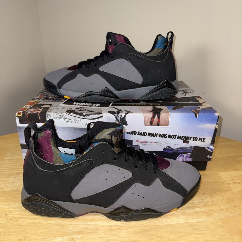 RARE Air Jordan 7 Retro Low ‘Bordeaux’ Size 9.5 With Original Box - Picture 2 of 11